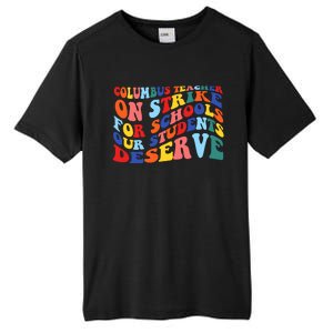 Columbus Ohio School Teachers Strike Retro Style Tall Fusion ChromaSoft Performance T-Shirt