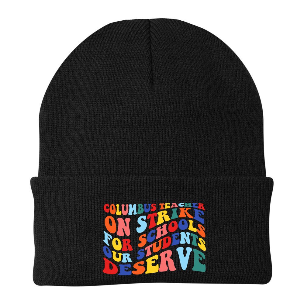 Columbus Ohio School Teachers Strike Retro Style Beanie