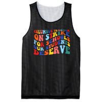 Columbus Ohio School Teachers Strike Retro Style Mesh Reversible Basketball Jersey Tank