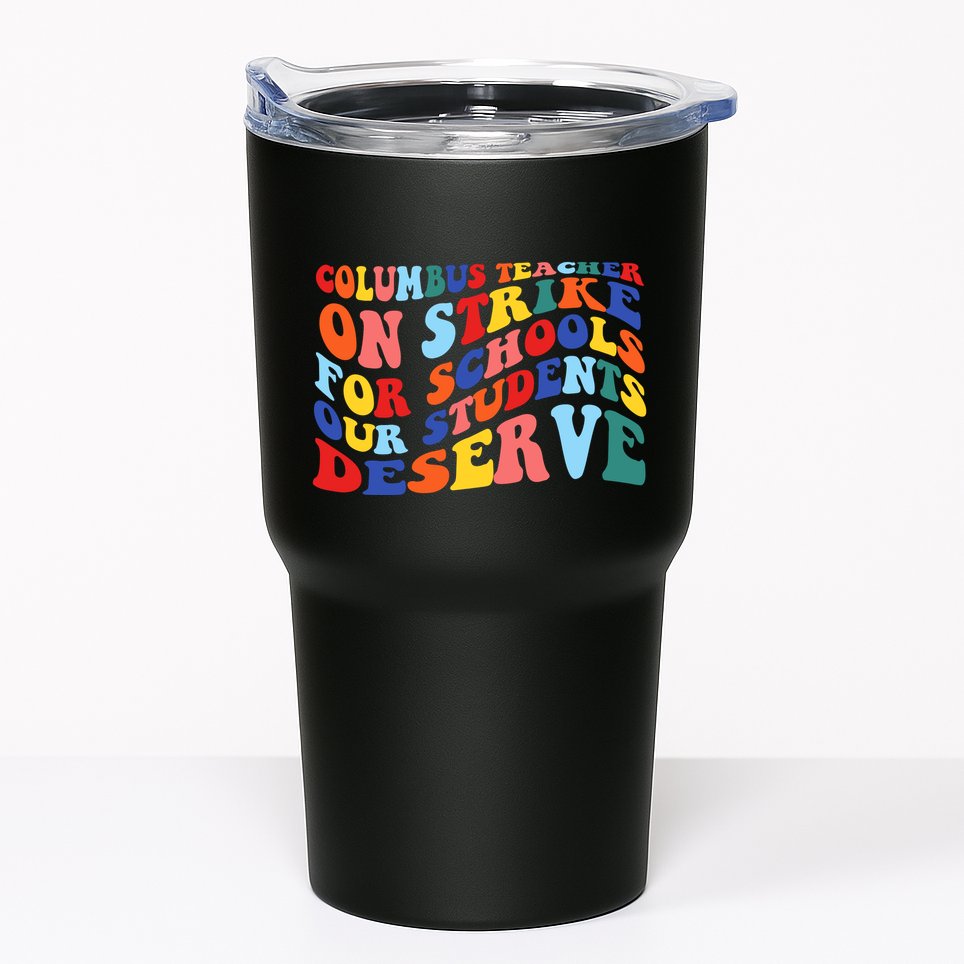 Columbus Ohio School Teachers Strike Retro Style Tumbler