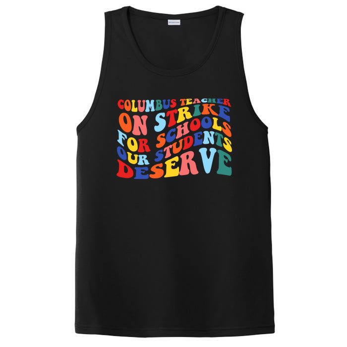 Columbus Ohio School Teachers Strike Retro Style PosiCharge Competitor Tank