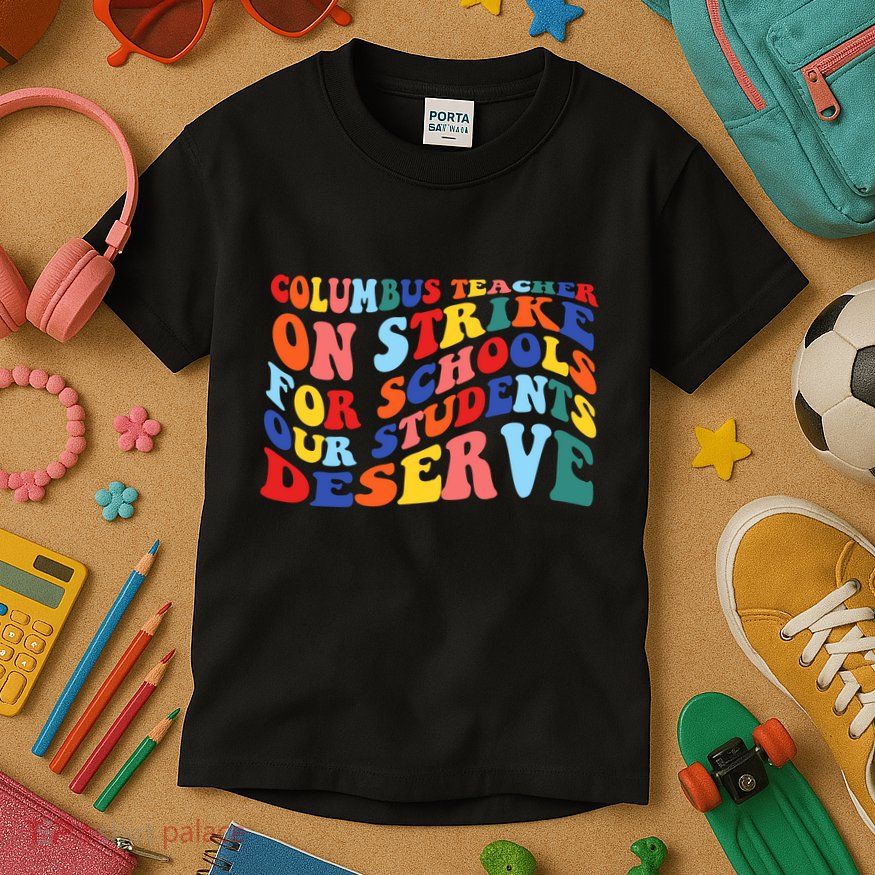 Columbus Ohio School Teachers Strike Retro Style Kids T-Shirt