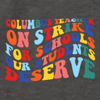 Columbus Ohio School Teachers Strike Retro Style Vector Backpack
