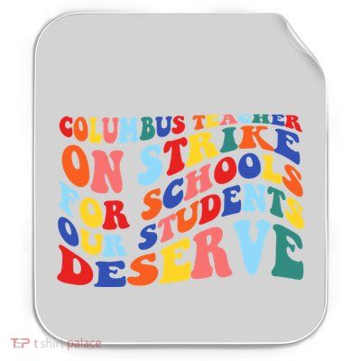 Columbus Ohio School Teachers Strike Retro Style Permanent Decal Sticker