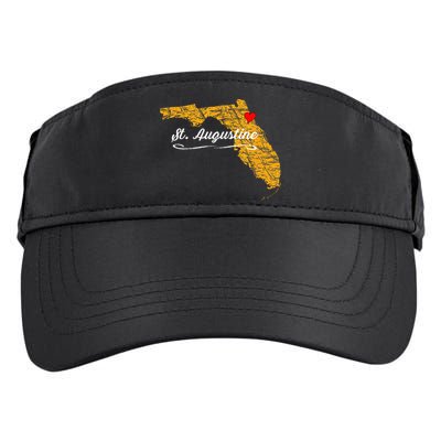 City Of St. Augustine FLORIDA Vacation Souvenir Adult Drive Performance Visor