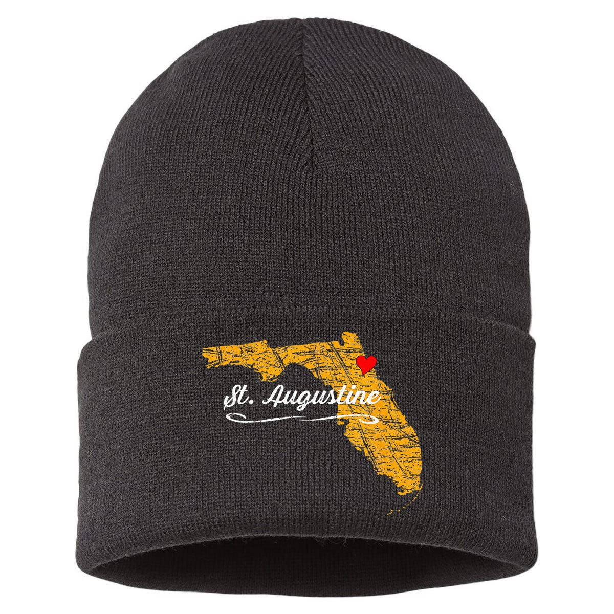 City Of St. Augustine FLORIDA Vacation Souvenir Sustainable Knit Beanie