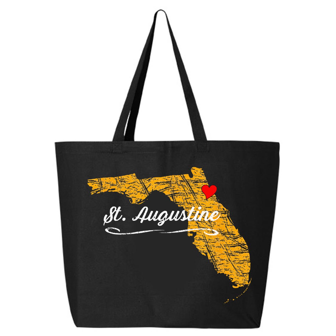 City Of St. Augustine FLORIDA Vacation Souvenir 25L Jumbo Tote