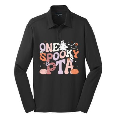 Cute One Spooky PTA Physical Therapy Assistant Halloween Silk Touch Performance Long Sleeve Polo