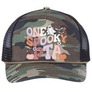 Cute One Spooky PTA Physical Therapy Assistant Halloween Retro Rope Trucker Hat Cap