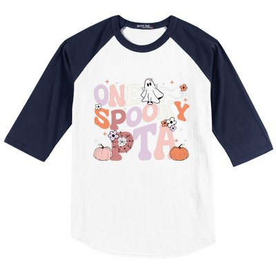 Cute One Spooky PTA Physical Therapy Assistant Halloween Baseball Sleeve Shirt