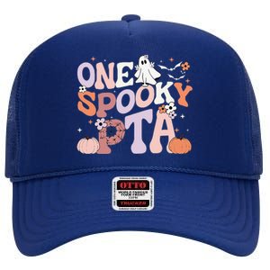 Cute One Spooky PTA Physical Therapy Assistant Halloween High Crown Mesh Back Trucker Hat