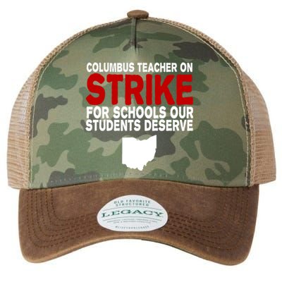 Columbus Ohio School Teachers On Strike Legacy Tie Dye Trucker Hat