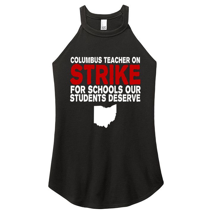 Columbus Ohio School Teachers On Strike Women's Perfect Tri Rocker Tank