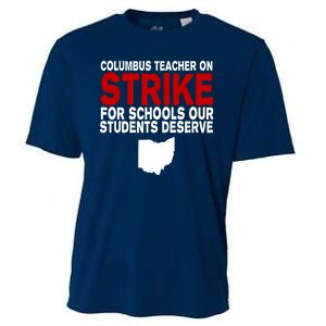 Columbus Ohio School Teachers On Strike Cooling Performance Crew T-Shirt