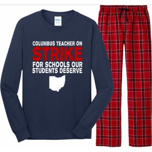 Columbus Ohio School Teachers On Strike Long Sleeve Pajama Set