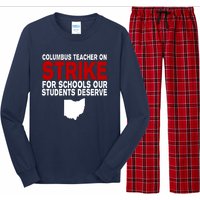 Columbus Ohio School Teachers On Strike Long Sleeve Pajama Set