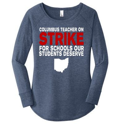 Columbus Ohio School Teachers On Strike Women's Perfect Tri Tunic Long Sleeve Shirt