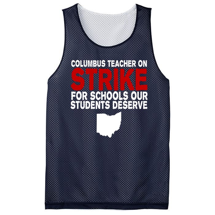 Columbus Ohio School Teachers On Strike Mesh Reversible Basketball Jersey Tank