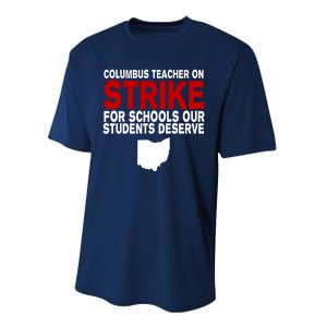 Columbus Ohio School Teachers On Strike Performance Sprint T-Shirt