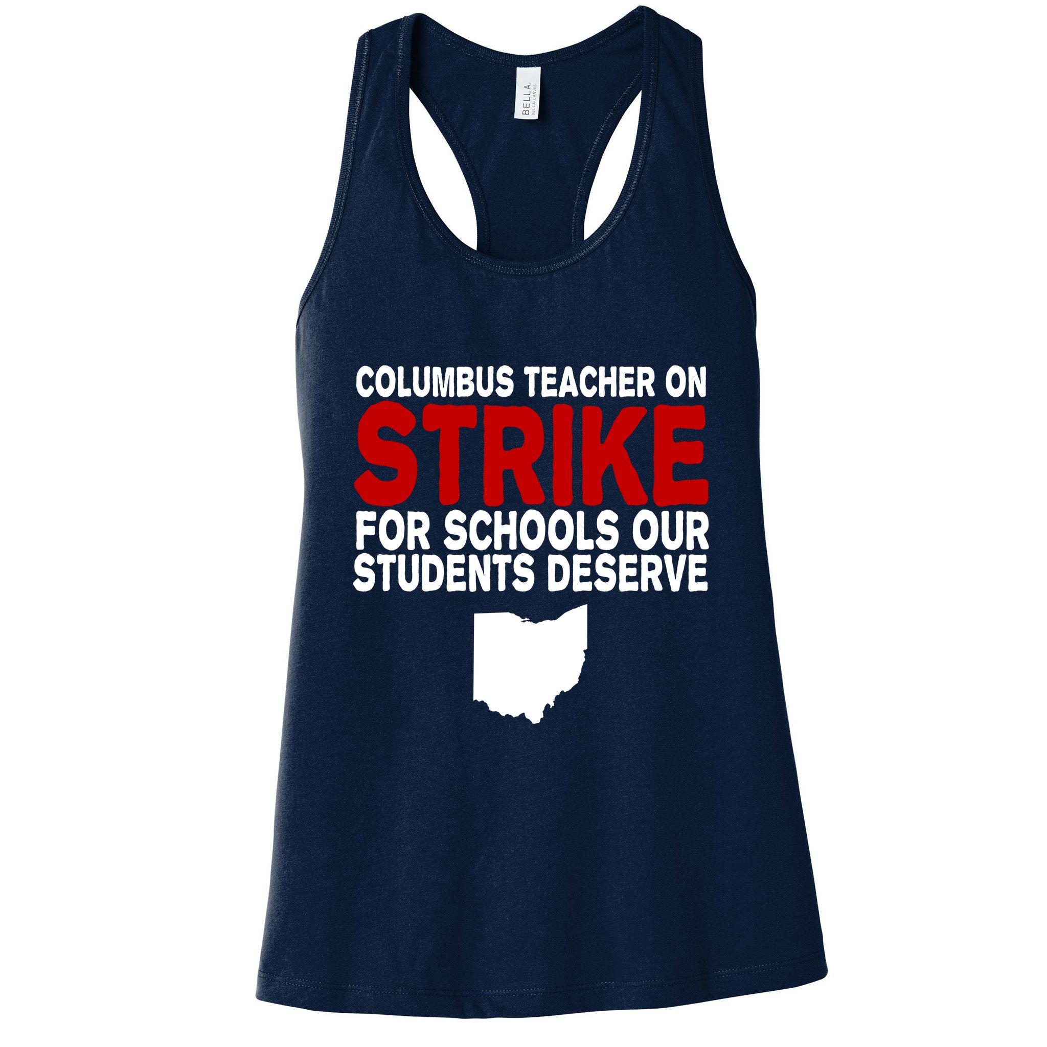 Columbus Ohio School Teachers On Strike Womens Tank Top