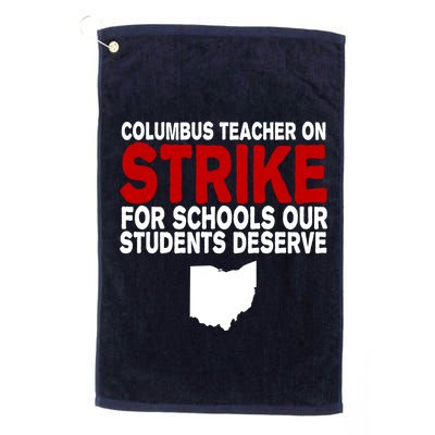 Columbus Ohio School Teachers On Strike Golf Towel