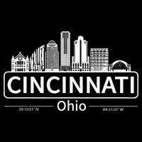 Cincinnati Ohio Skyline Travel To Cincinnati Cooling Performance Crew T-Shirt