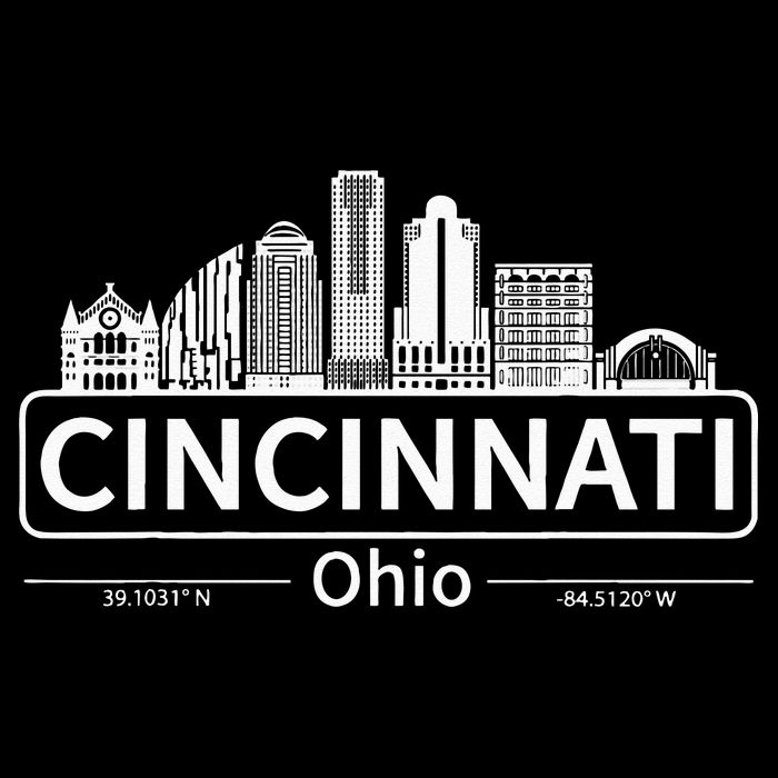 Cincinnati Ohio Skyline Travel To Cincinnati Cooling Performance Crew T-Shirt