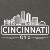 Cincinnati Ohio Skyline Travel To Cincinnati Cotton Canvas Backpack
