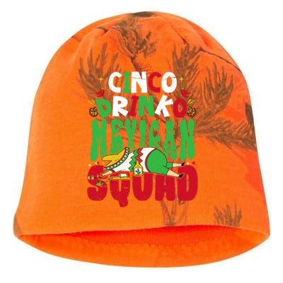 Cinco O Squad Mexican Fiesta Funny Cinco De Mayo Gift Kati - Camo Knit Beanie