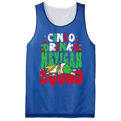 Cinco O Squad Mexican Fiesta Funny Cinco De Mayo Gift Mesh Reversible Basketball Jersey Tank