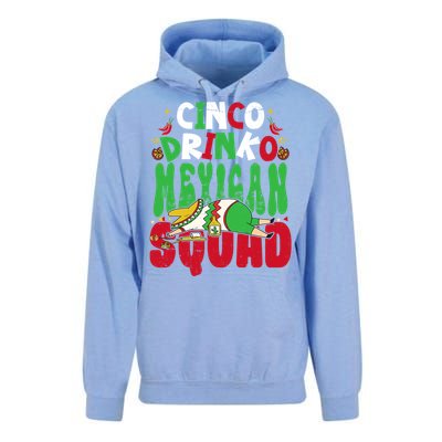 Cinco O Squad Mexican Fiesta Funny Cinco De Mayo Gift Unisex Surf Hoodie