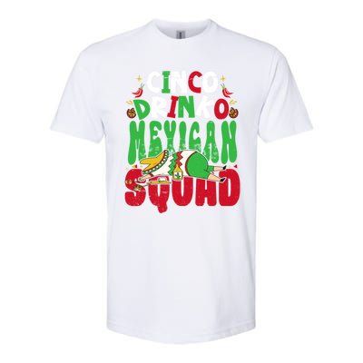 Cinco O Squad Mexican Fiesta Funny Cinco De Mayo Gift Softstyle CVC T-Shirt