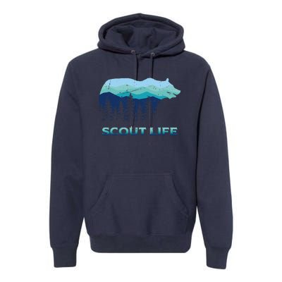 Camping Outdoor Scouting Hiking Scout Life Premium Hoodie