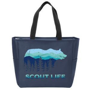 Camping Outdoor Scouting Hiking Scout Life Zip Tote Bag