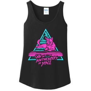 Cats On Synthesizers In Space Ladies Essential Tank