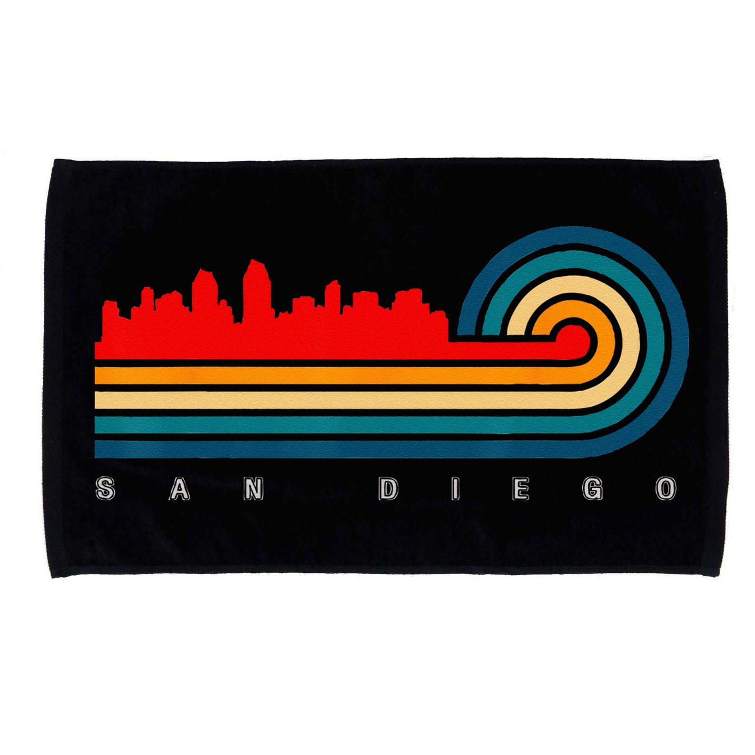 City of San Diego California Microfiber Hand Towel