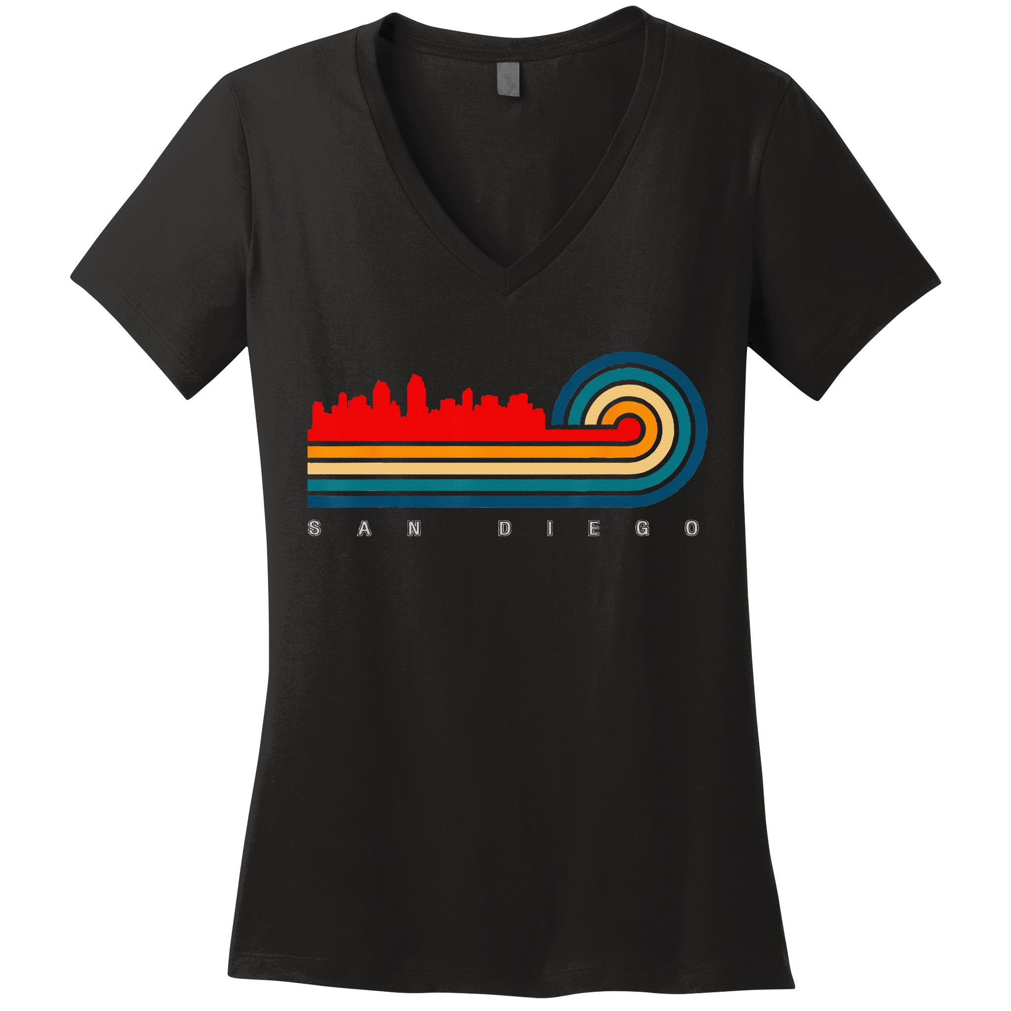 City of San Diego California Women's V-Neck T-Shirt