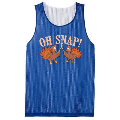 Cool Oh Snap! Funny Turkey With Wishbone Thanksgiving Gift Cool Gift Mesh Reversible Basketball Jersey Tank