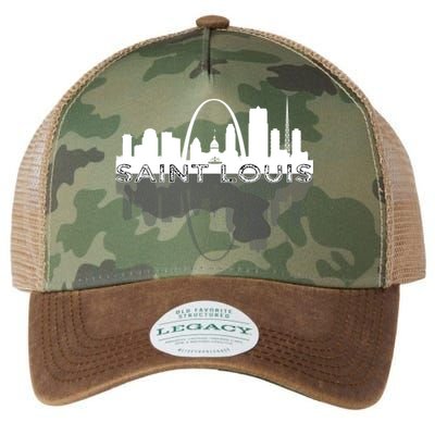 City of St Louis Missouri Skyline Art Gateway Arch Graphic Legacy Tie Dye Trucker Hat