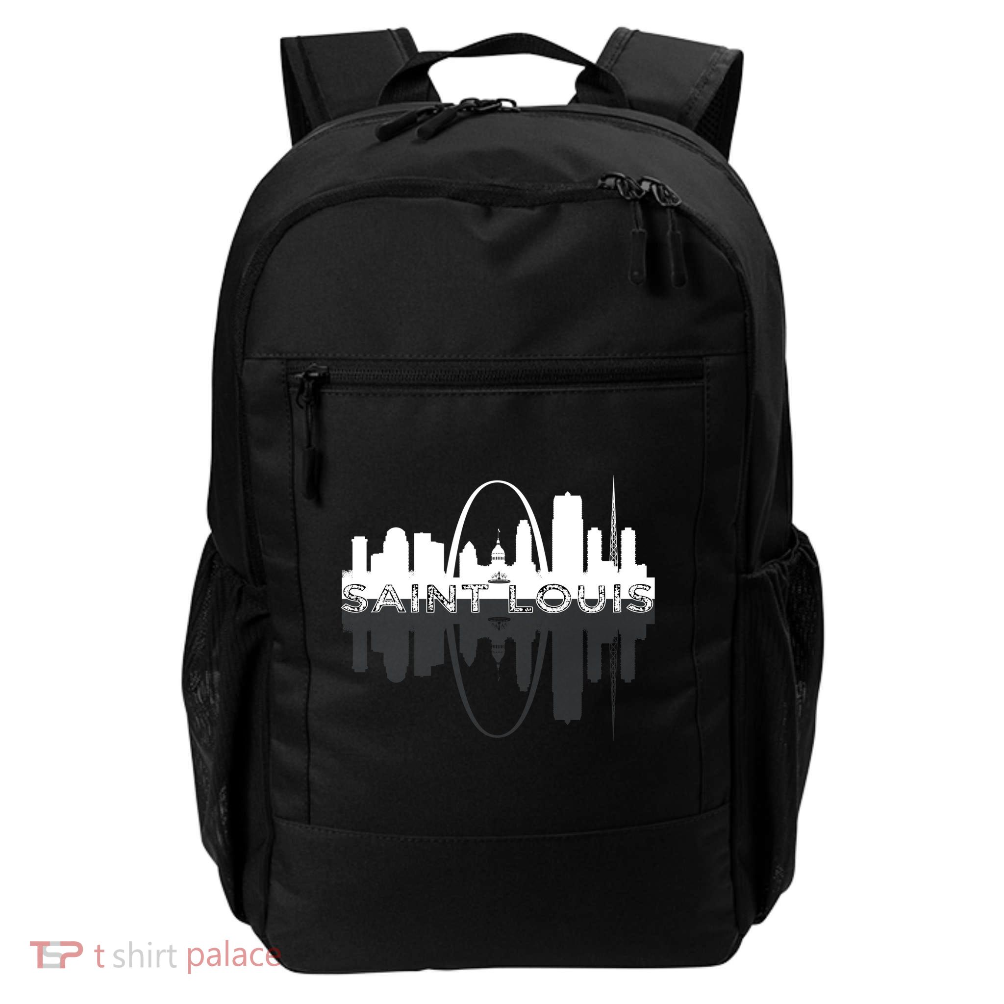 City of St Louis Missouri Skyline Art Gateway Arch Graphic Backpack