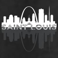 City of St Louis Missouri Skyline Art Gateway Arch Graphic 11oz C Handle Ceramic Mug
