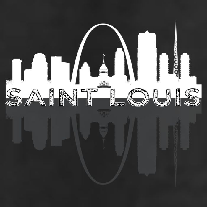 City of St Louis Missouri Skyline Art Gateway Arch Graphic 11oz C Handle Ceramic Mug