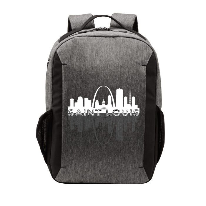 City of St Louis Missouri Skyline Art Gateway Arch Graphic Vector Backpack