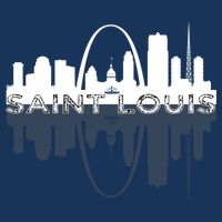 City of St Louis Missouri Skyline Art Gateway Arch Graphic Cooling Performance Crew T-Shirt