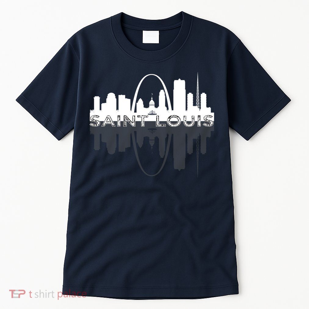 City of St Louis Missouri Skyline Art Gateway Arch Graphic Tall T-Shirt