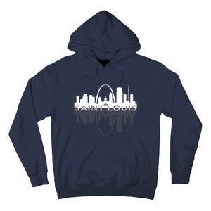 City of St Louis Missouri Skyline Art Gateway Arch Graphic Tall Hoodie