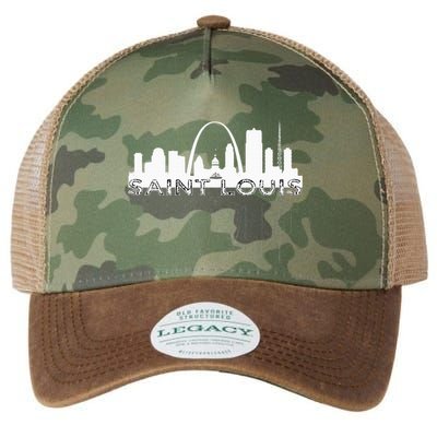City Of St Louis Missouri Skyline Art Gateway Arch Legacy Tie Dye Trucker Hat
