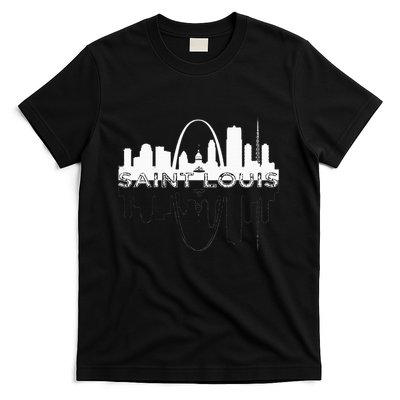 City Of St Louis Missouri Skyline Art Gateway Arch T-Shirt