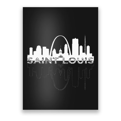 City Of St Louis Missouri Skyline Art Gateway Arch Poster