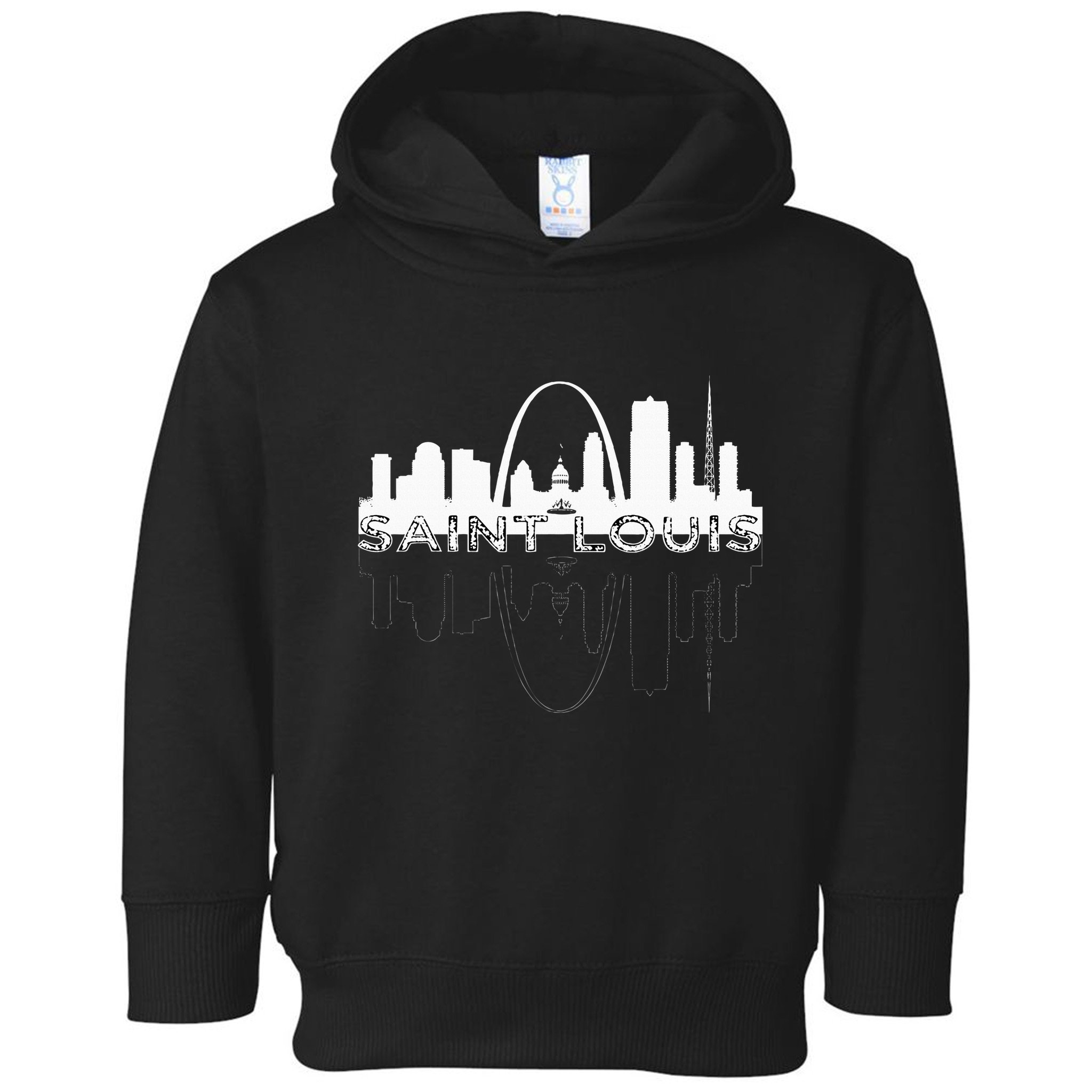 City Of St Louis Missouri Skyline Art Gateway Arch Toddler Hoodie